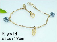 Pulsera dorada acero