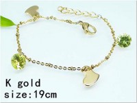 Pulsera dorada acero