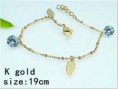 Pulsera dorada acero