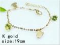 Pulsera dorada acero